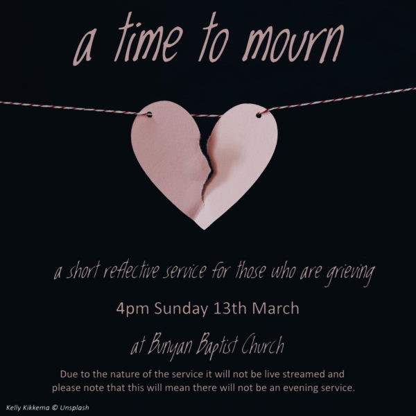 Time to Mourn – this afternoon